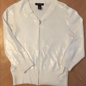 Sequin white jacket